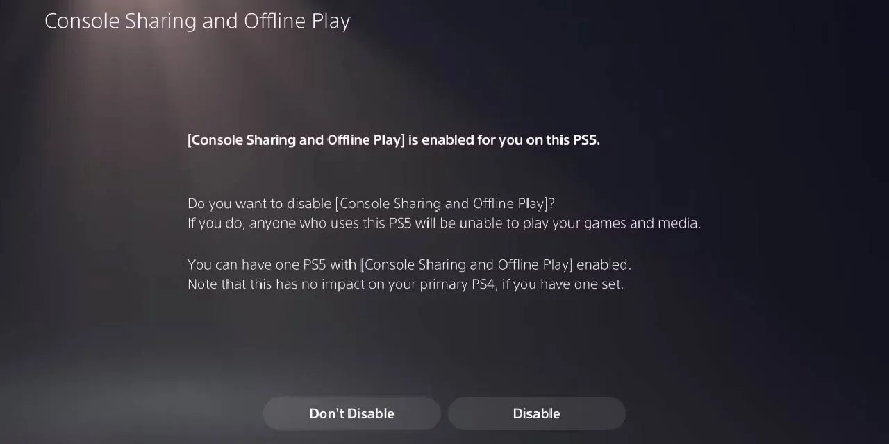 How To Enable Game Sharing On PS5 Ps5 Settings Console Sharing 01 