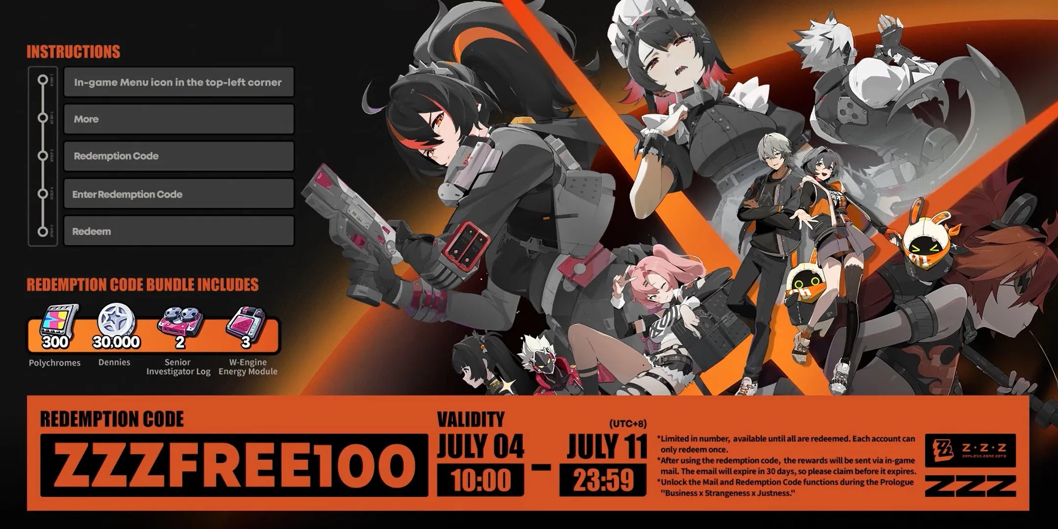 ZZZ Codes July 2025 Zenless Zone Zero Codes Zzz Codes Zenless Zone Zero Redeem Code 