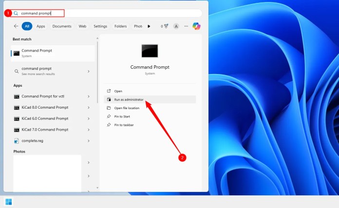 The Sundarban The Sundarban Searching for and running Command Prompt as Administrator.