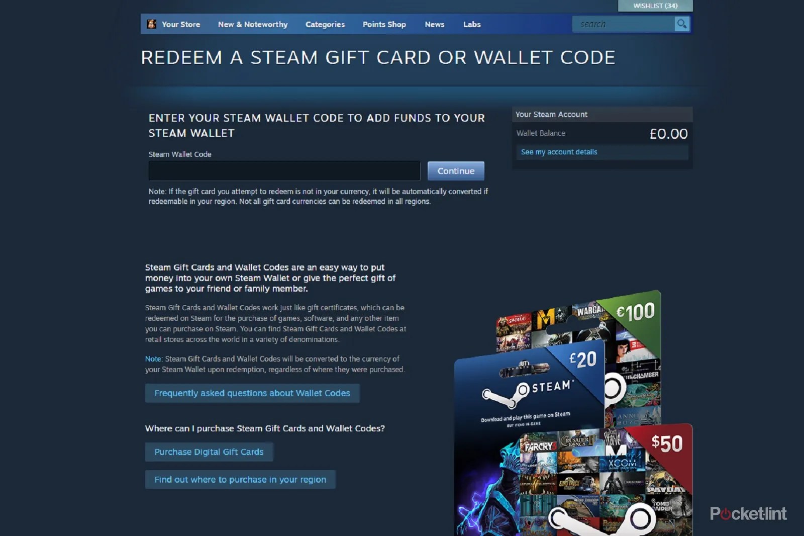 How To Redeem A Steam Code Activating Games And More Redeem A Steam Wallet Code 