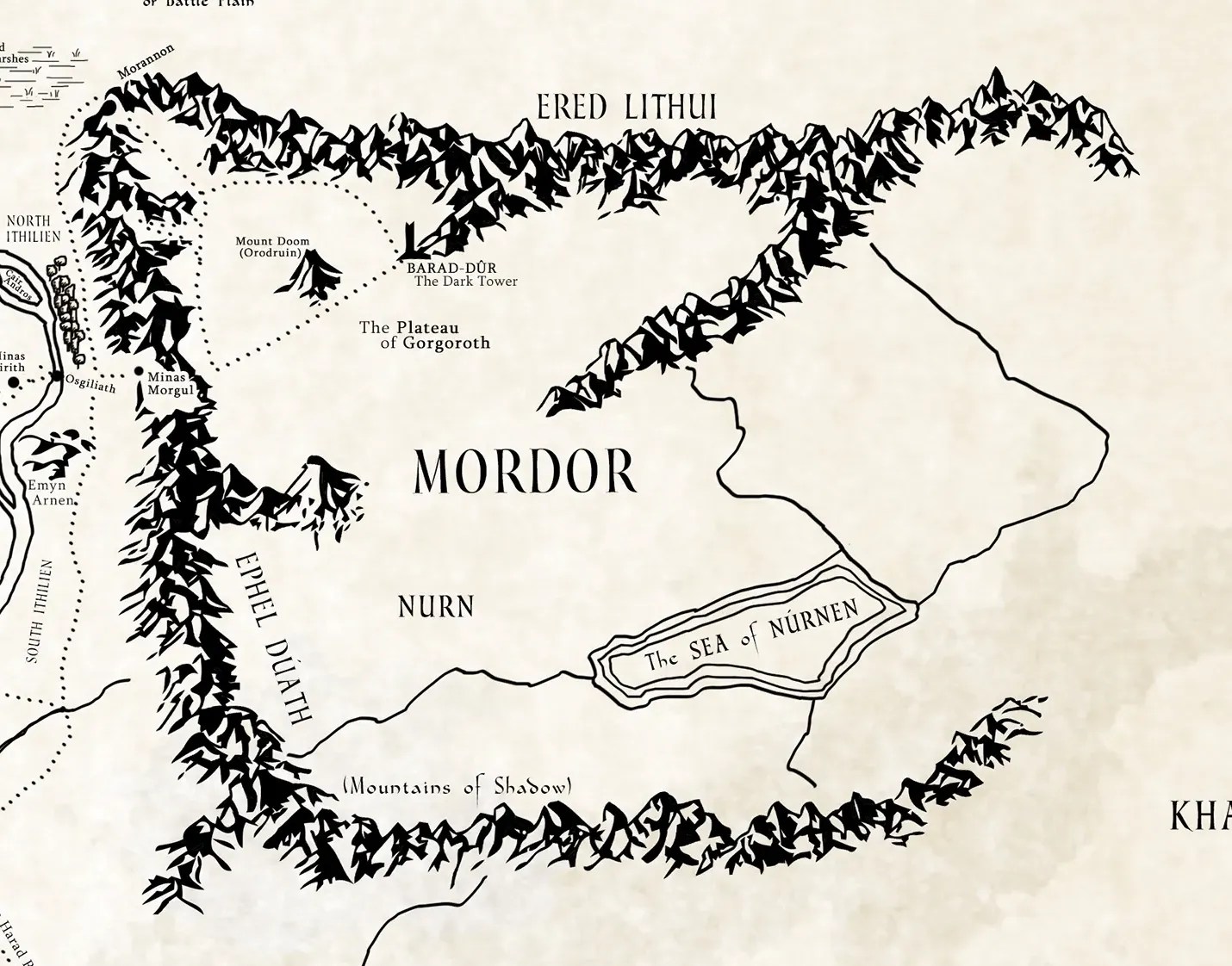 Detailed Middle Earth Hobbit Map Lotrproject Middleearth High Res.