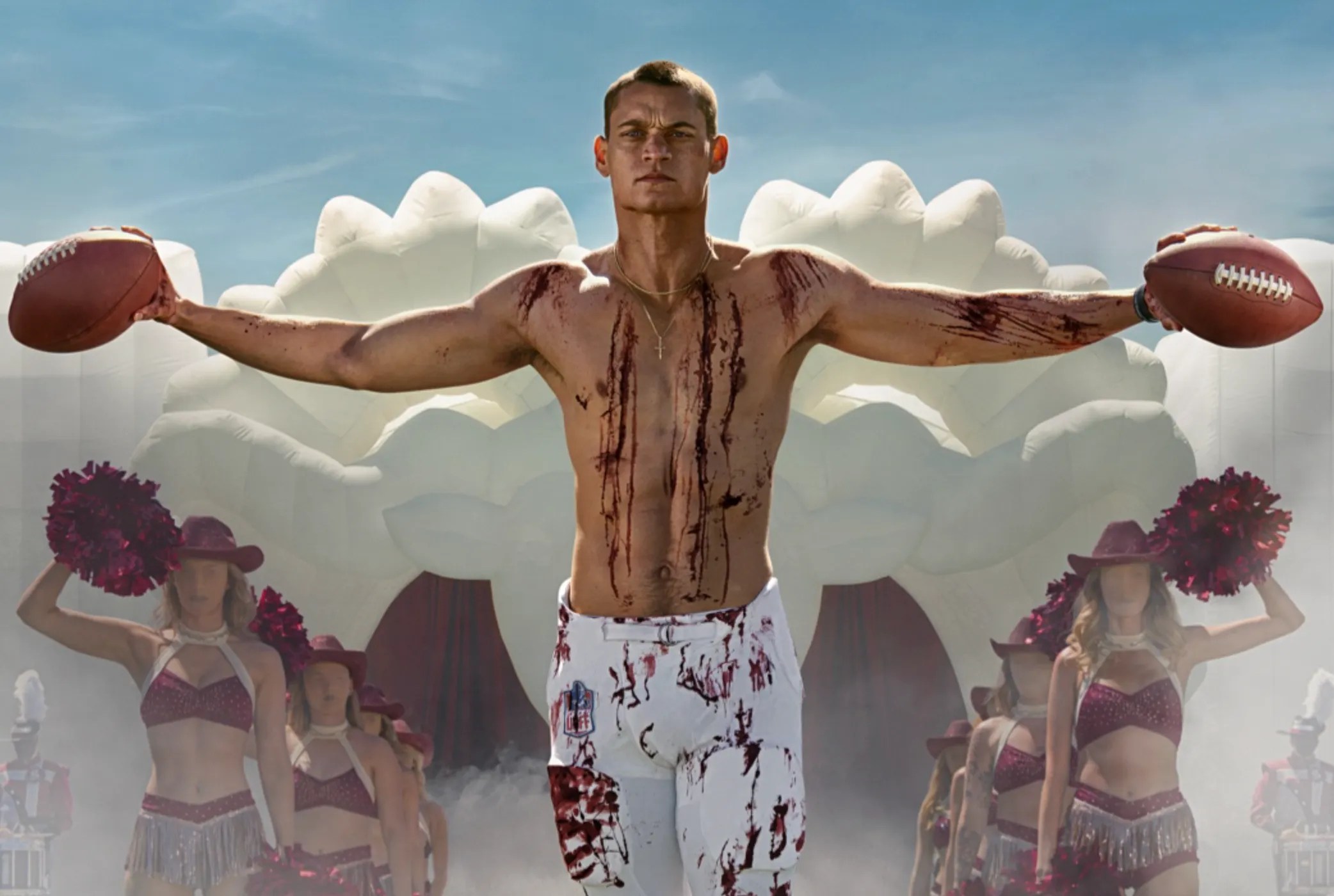 Him falls flat at the 1-yard line