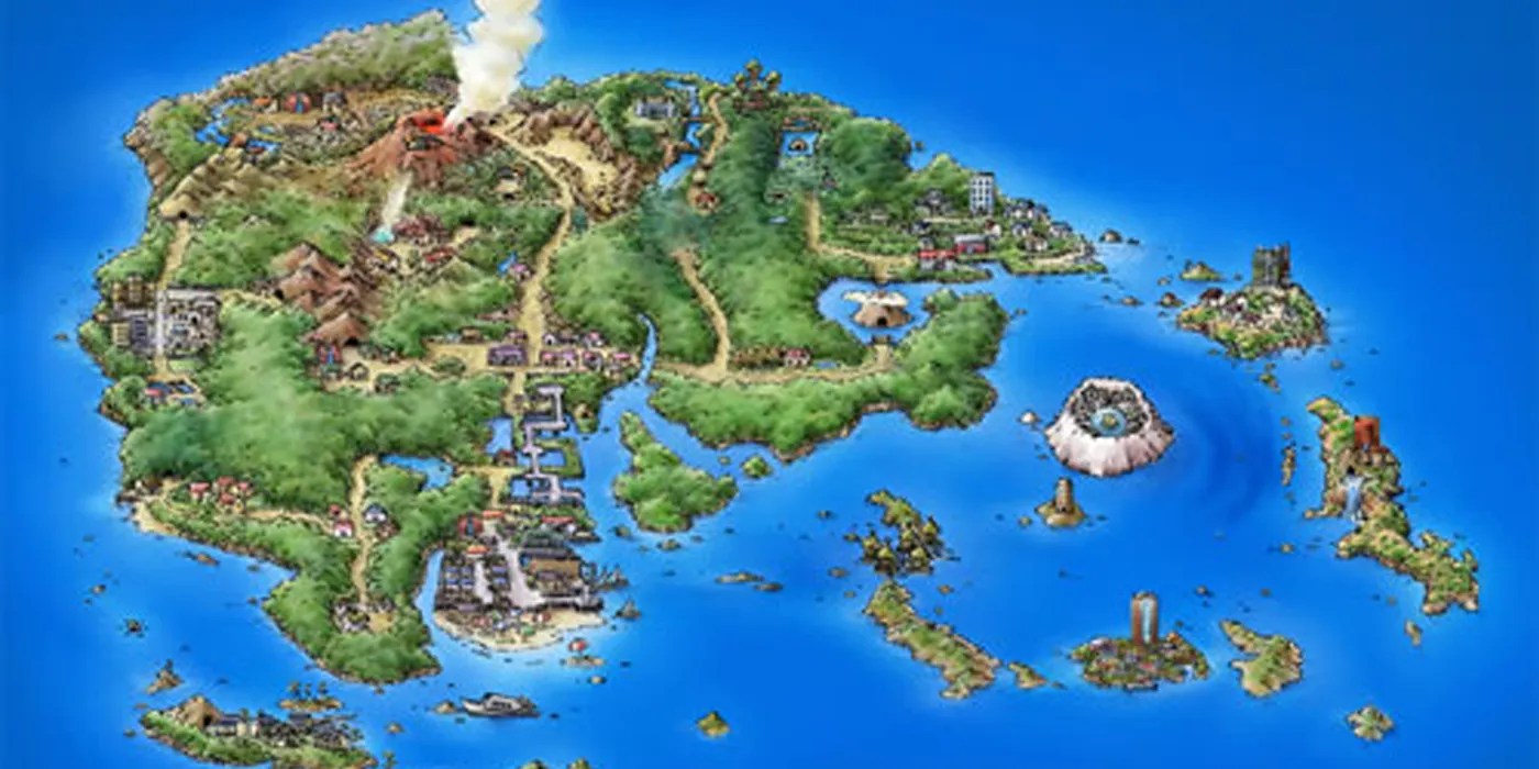 Pokemon Blue World Map Pokemon Hoenn Map 