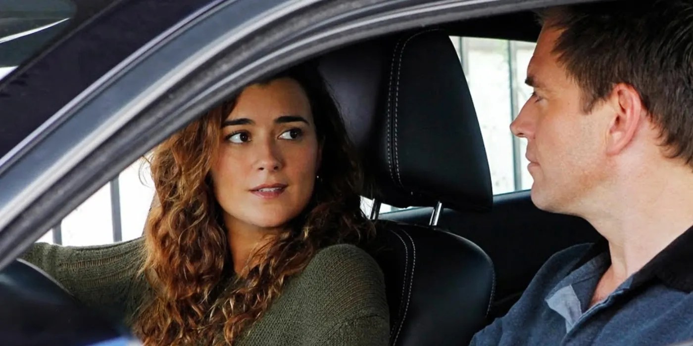 Tony Dinzo y Ziva David hablando en el auto en el episodio de NCIS Shell Shock Part II