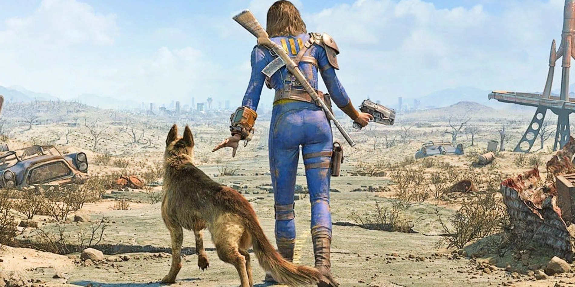 Personaje vagabundo de Fallout 4 y compañero de Dogmeat