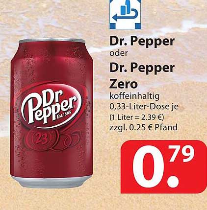 Dr Pepper Oder Dr Pepper Zero Angebot Bei Famila