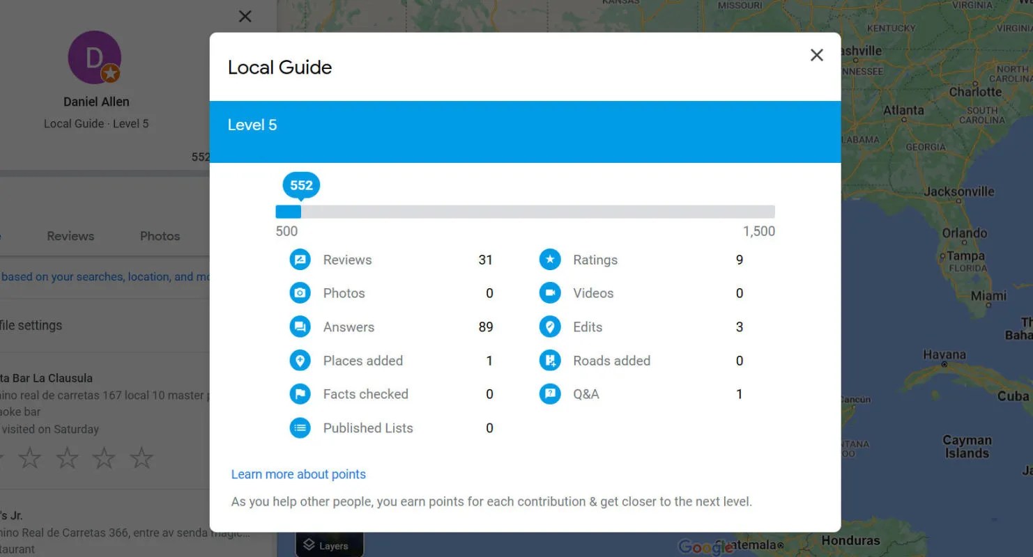 What Are Google Local Guides Local Guide Points 800 