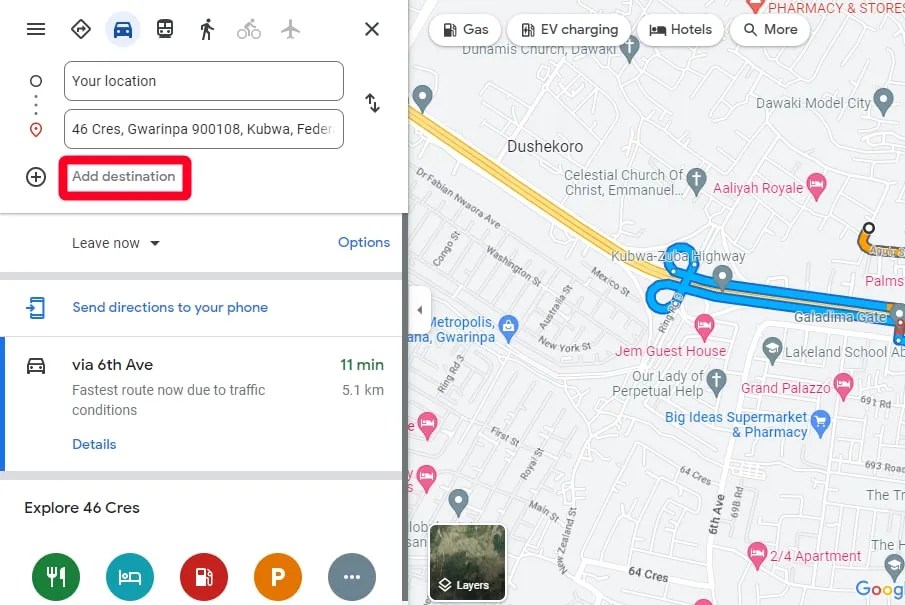 Como adicionar v rias paradas ao - Adding Stops On Google Maps Website 