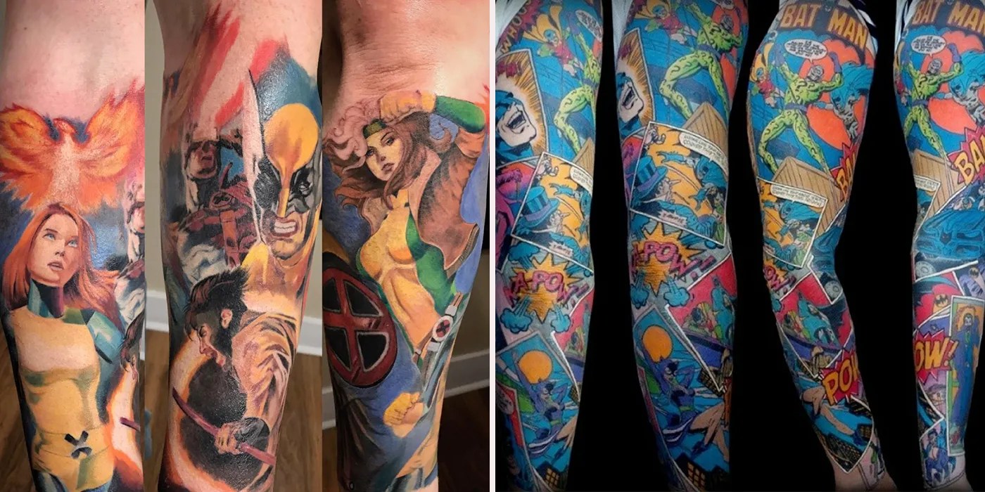 Comic Hero Tattoos - Stunning Nature Art - High Resolution