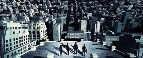 The blue interlinks with the dreams in the film. Alternate Poster For Inception