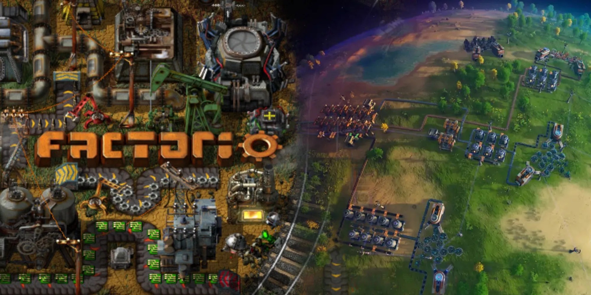 10 Best Factory Simulation Games Ranked Factorio Dyson Sphere Program 