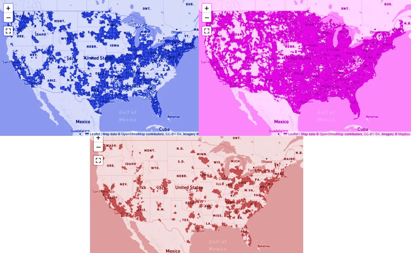 How Does Tello Mobile Compare To AT T Verizon And T Mobile Coverage Maps 5g 