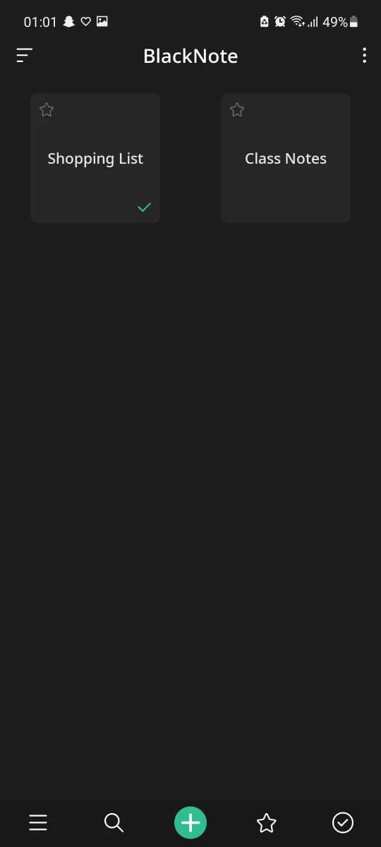 Sharp Note Android App - Incredible Gradient Image - Mobile