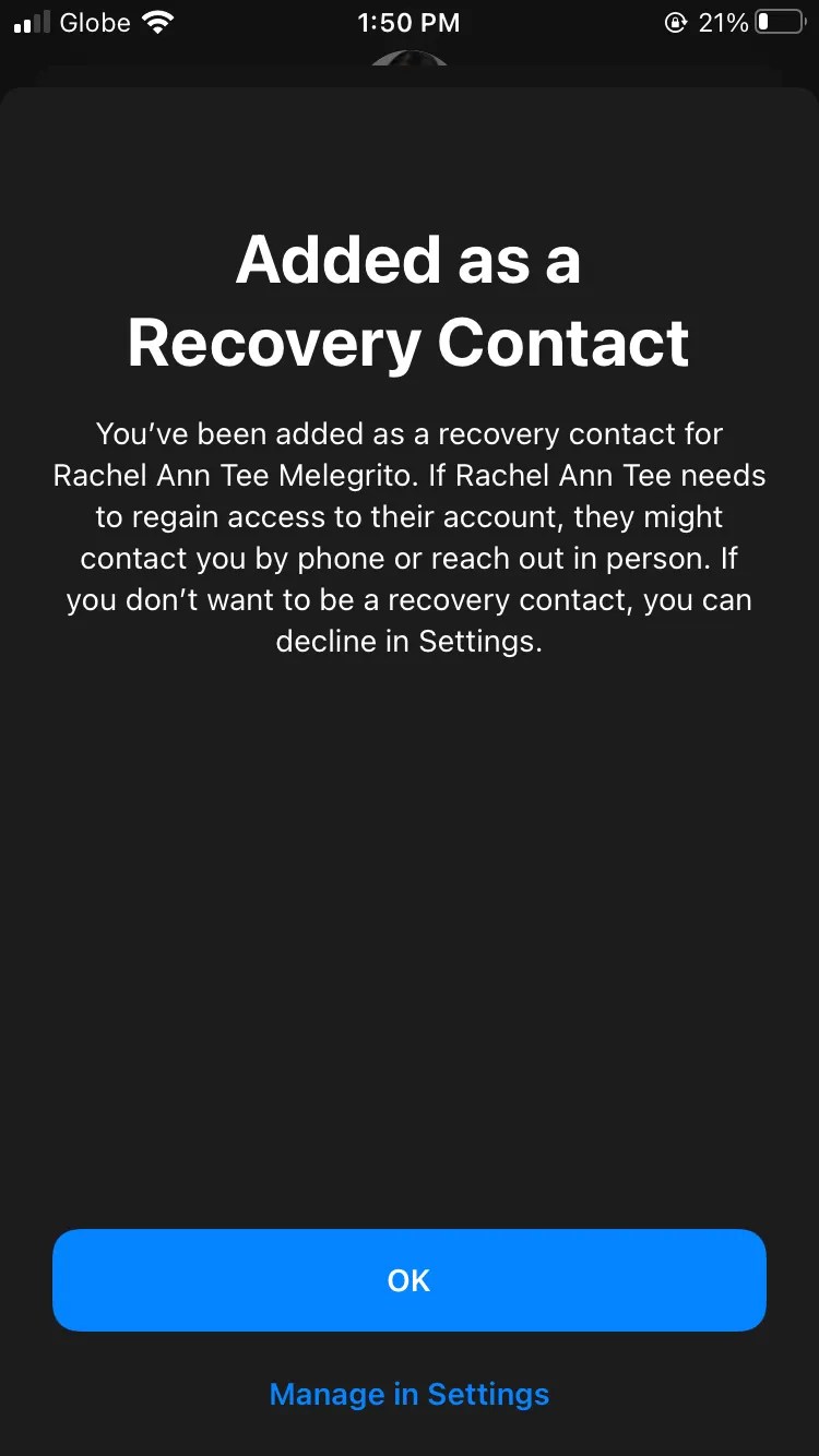 How to set up an account recovery contact for your apple id