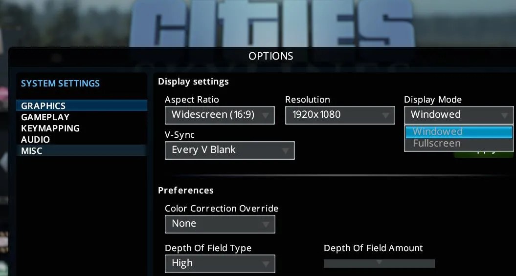 How To Force Games Into Windowed Mode On Windows 10 11 Display Mode Drop Down Menu 