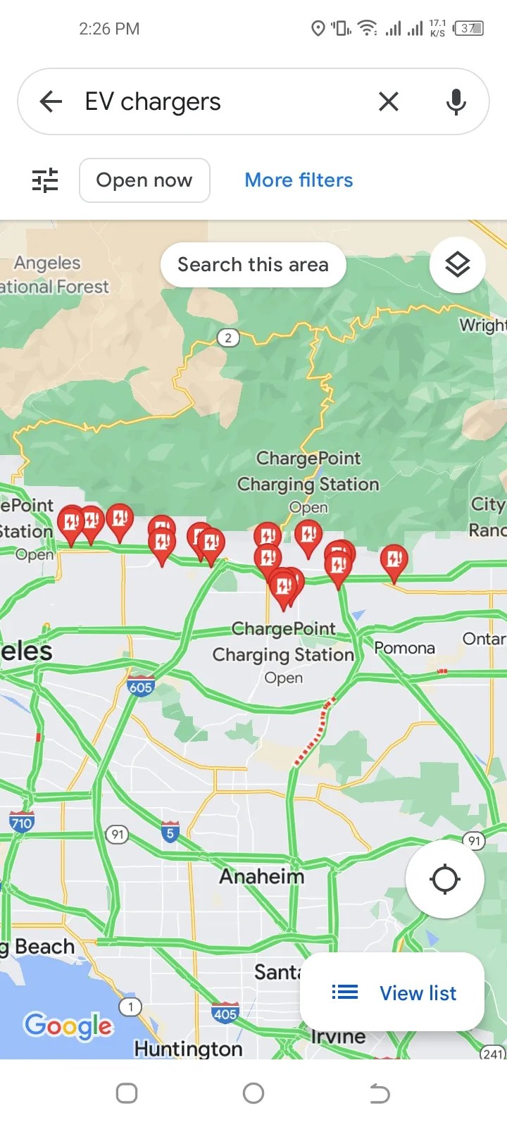 The Best 6 Apps For EV Route Planning Google Maps Screenshot 2 