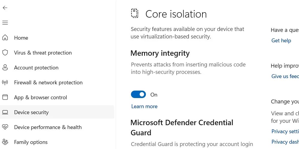 What Is Core Isolation Memory Integrity On Windows Core Isolation Memory Integrity Windows 