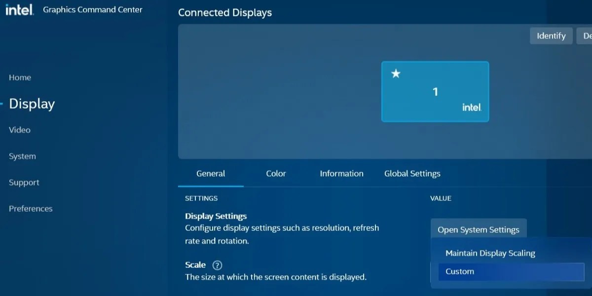 How To Fix Overscan In Windows To Fit The Screen Fix Using The Intel Graphics Command Center 