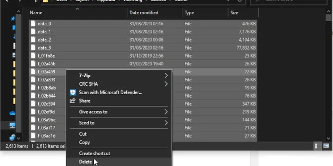 Как очистить кэш Discord, чтобы освободить место на диске в Windows 10 3