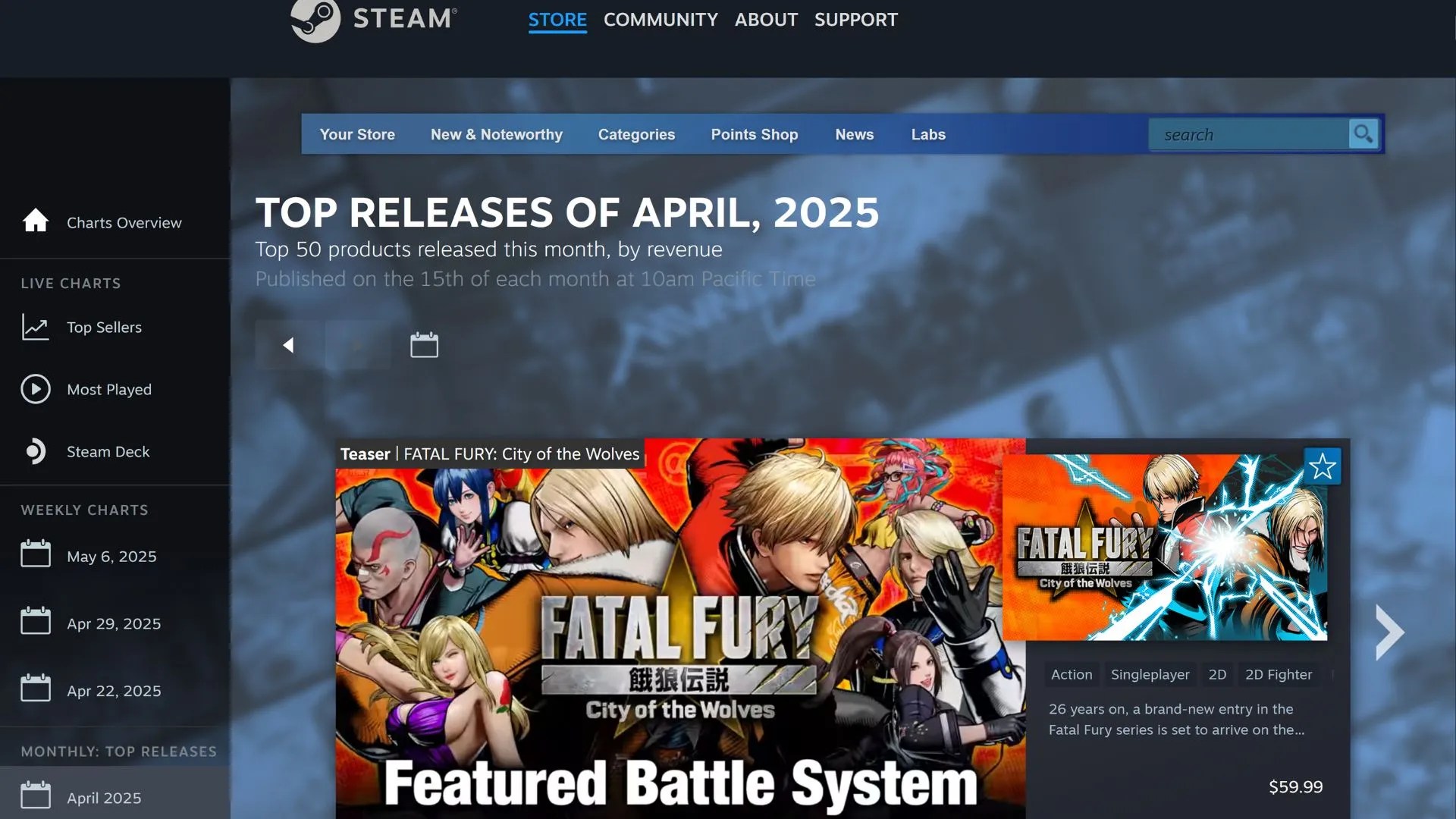 Steam Top New Games Charts Just Got A Huge Makeover Steam Chart Makerover 2025 
