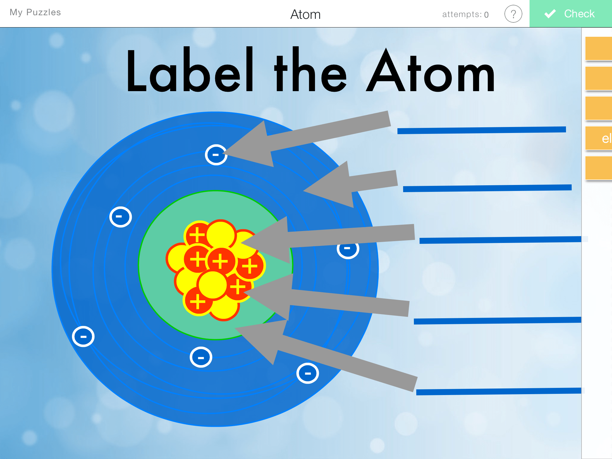 Draw and label the structure of the atom. Label Parts Of An Atom Learning In Hand With Tony Vincent