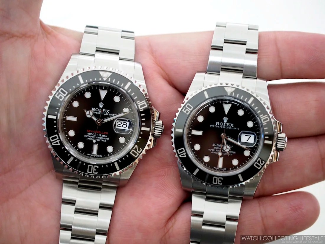 Rolex sea dweller vs submariner