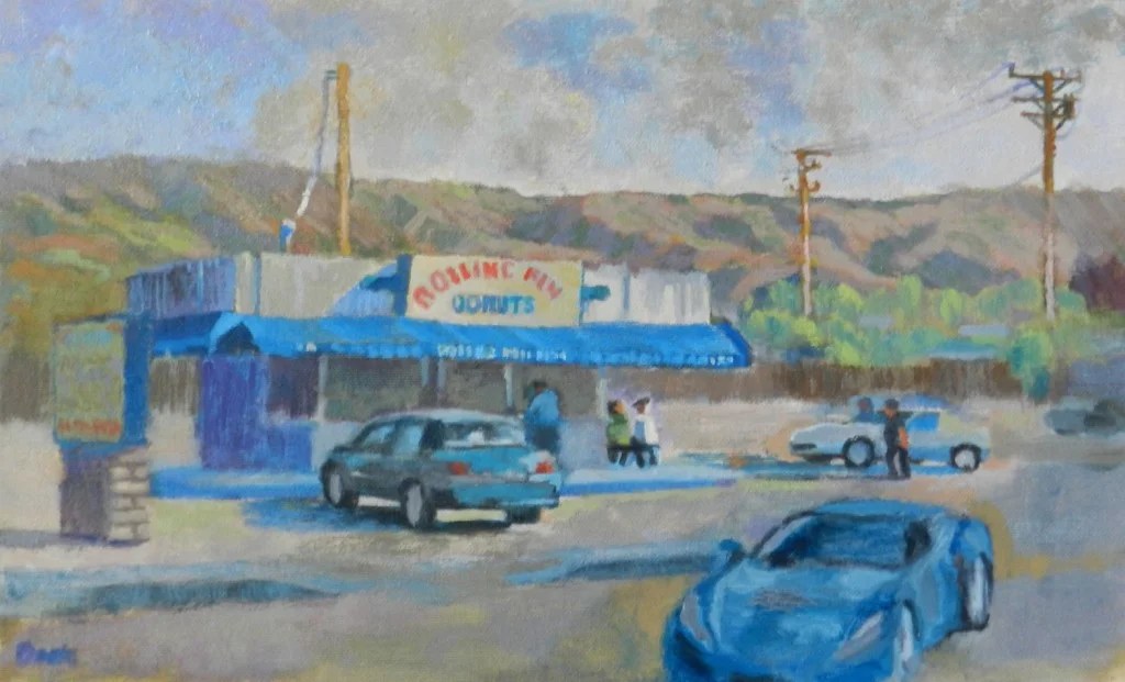 This is where the 1% gets married. Rolling Pin Donuts in Camarillo Captured in Oil Painting