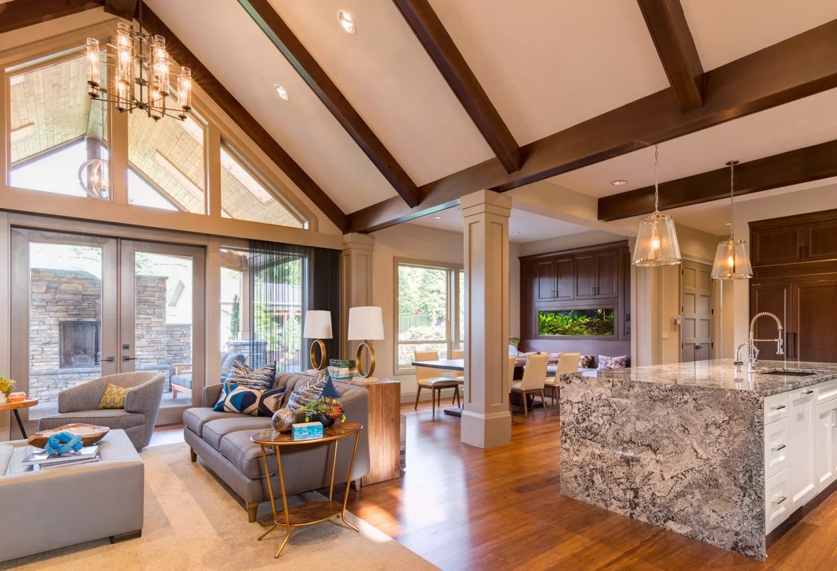 Most shed ceilings rise upward from a lower point, but only have one leg. Lighting a space with a vaulted ceiling — Light My Nest