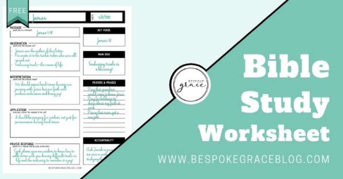 free printable bible study worksheet bespoke grace