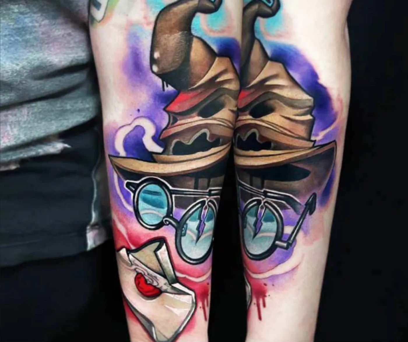 Harry Potter Fan Tattoos As Magical As Hogwarts Enchanted Portraits - Wechoiceblogger 1171_x_1400_jpg