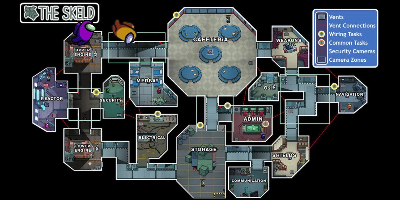 Among Us Skeld Map Is Gorgeous In Cartoony 3D Recreation Among Us Skeld Map Header 