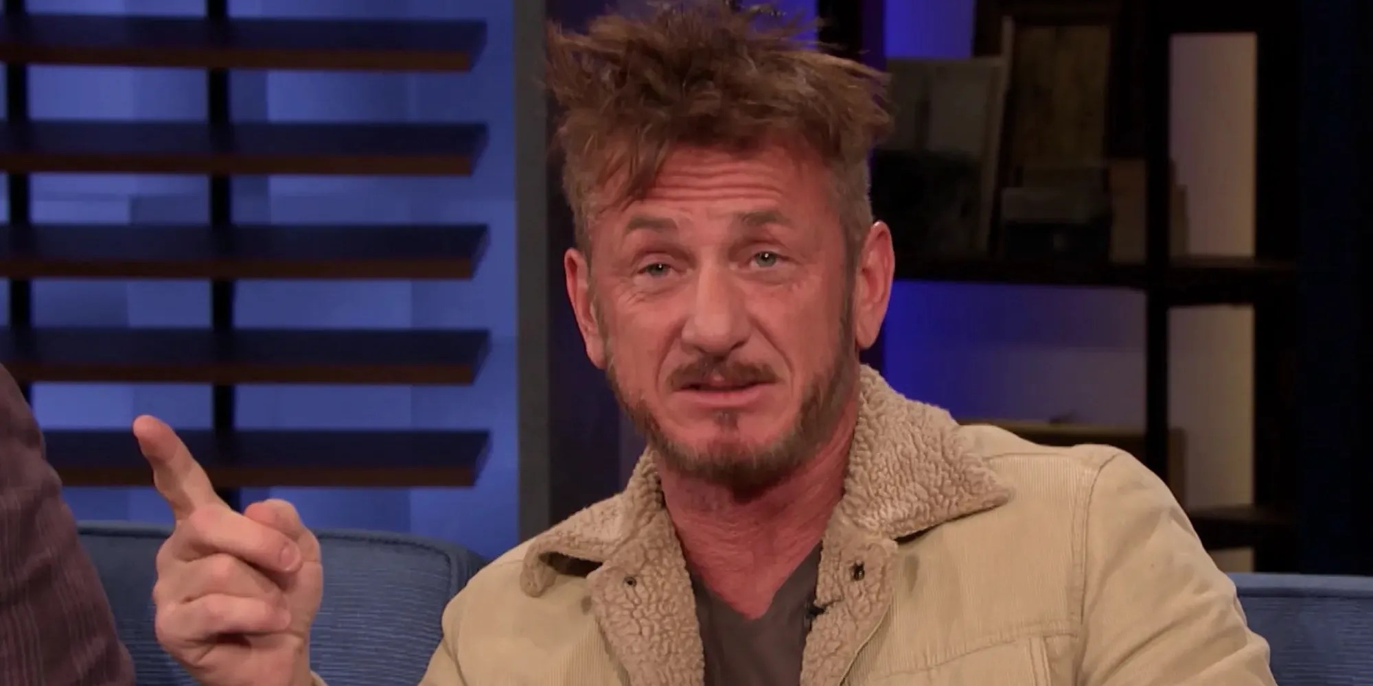 Sean Penn filming a documentary on the Russian invasion of Ukraine