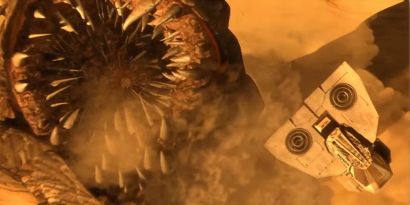 The sandworms in this version of dune also have a trilateral mouth. Dune What Sandworms Look Like In Every Adaptation Screen Rant