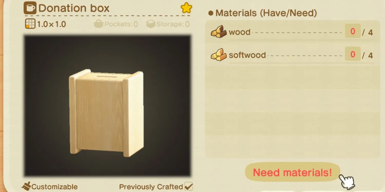 Animal crossing: how to get (& use) the donation box