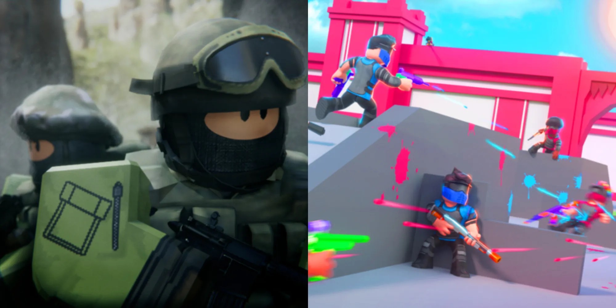 Gun Battle Roblox Paint Gun War Roblox All Robux Codes List No Counter Blox And BIG Paintball Games 