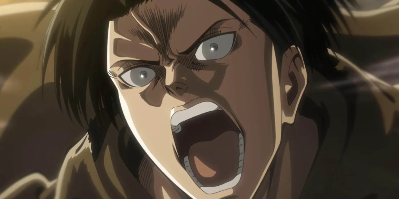 Levi Ackerman gritando ataque contra Titán