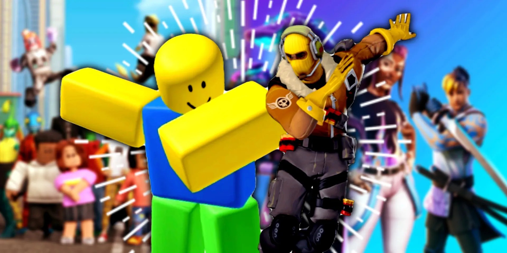Fortnite Roblox EMSEKFLOL COM Fortnite And Roblox Characters Dabbing 