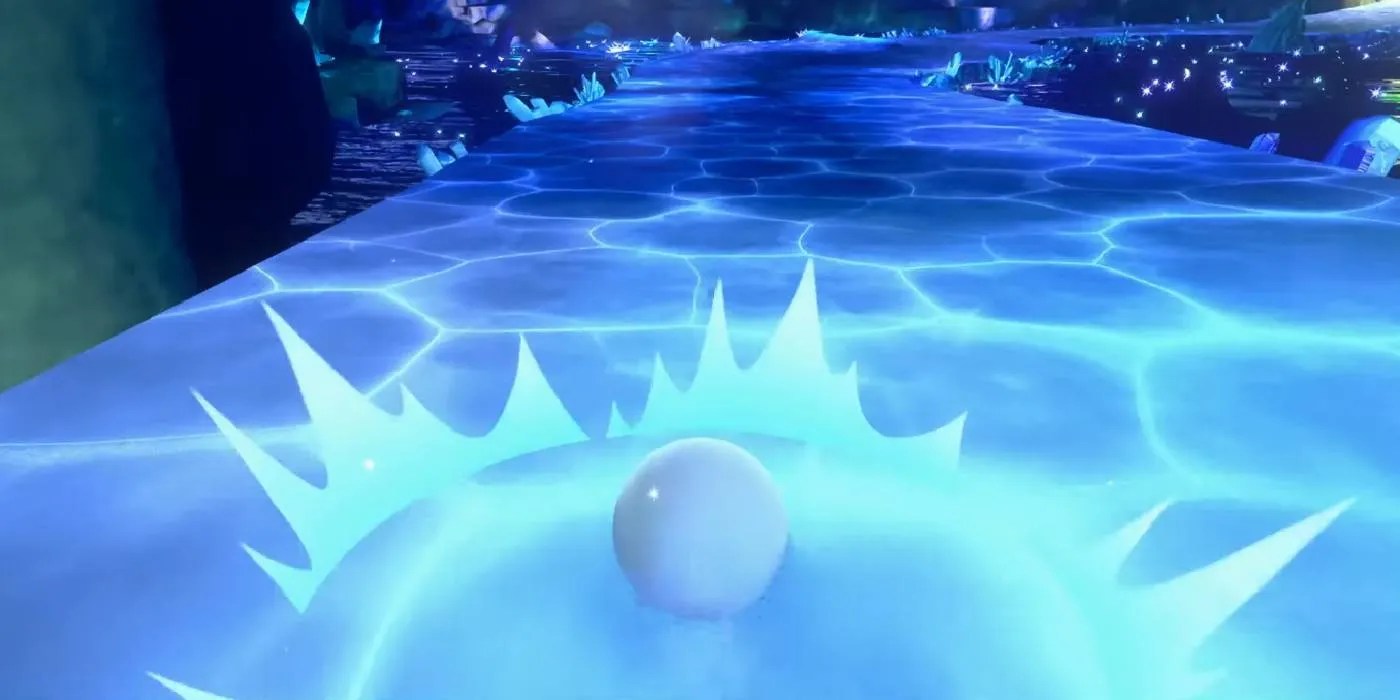 Kirby Air Riders azul Kirby habilidad especial Snow Bowl