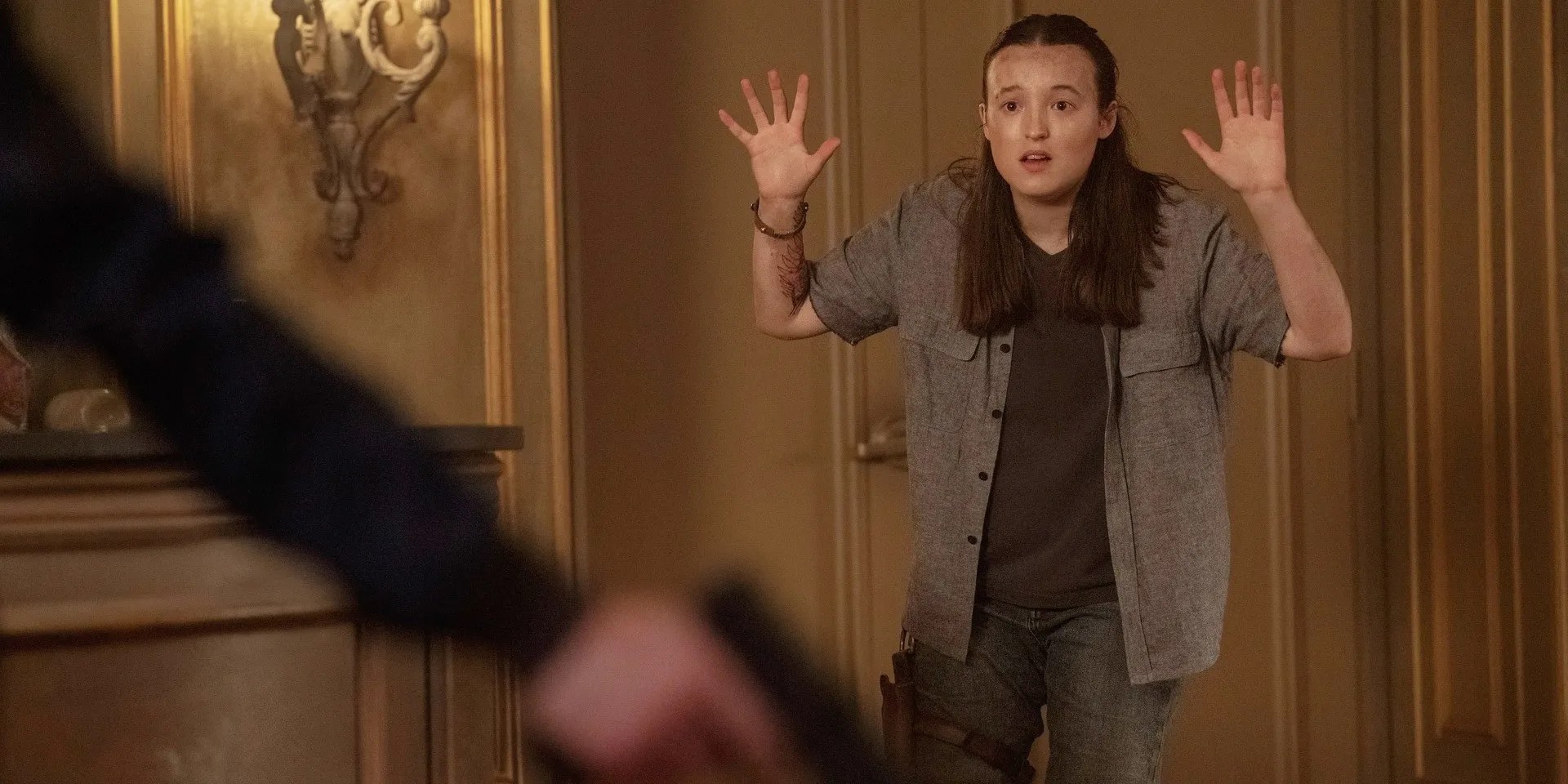 Bella Ramsey’s Stunning Discovery Of The Gunshot Cliffhanger