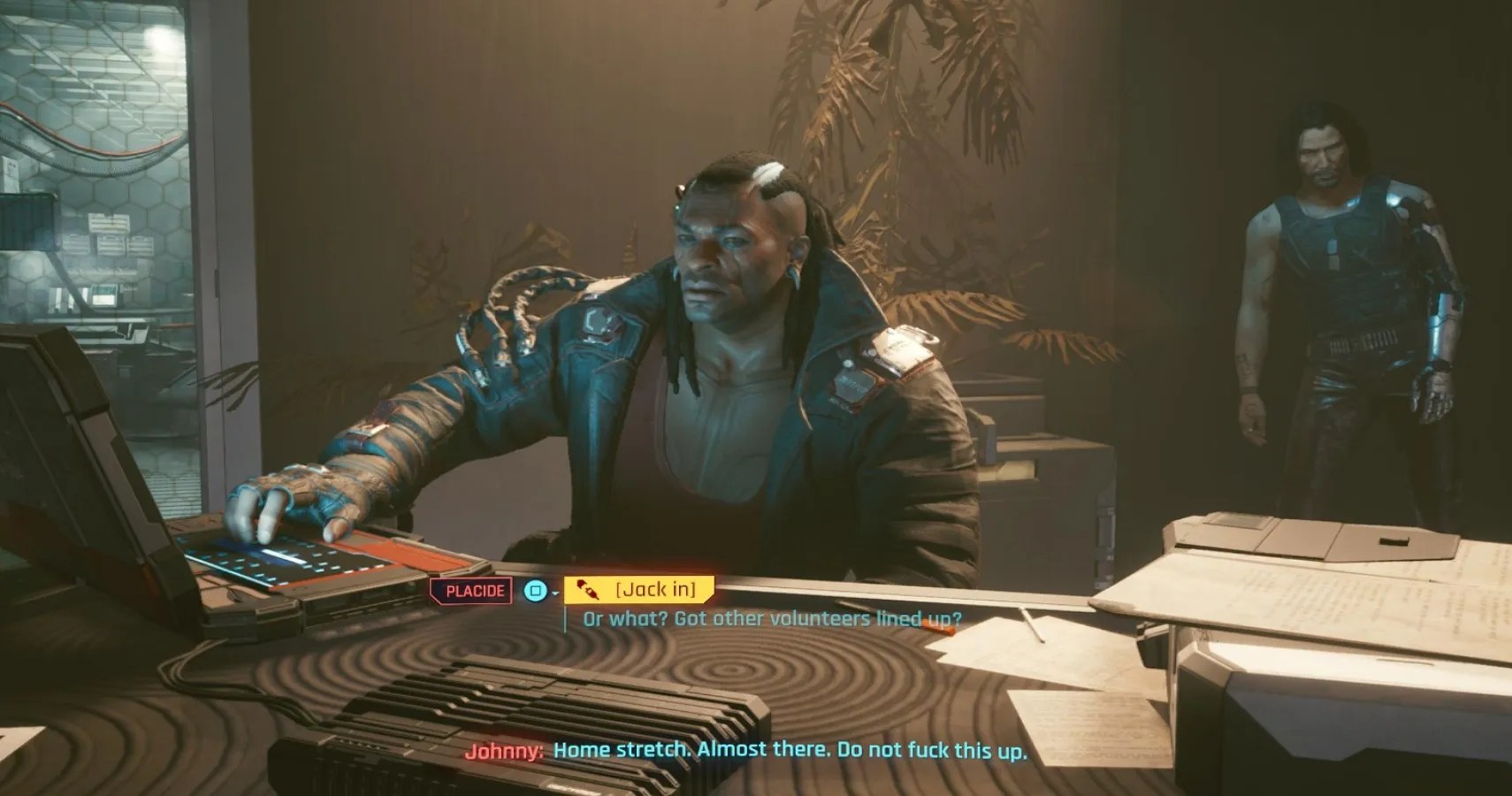 Play Now on Chrome: Cyberpunk 2077 I Walk The Line Talk To Brigitte [Play Here] 