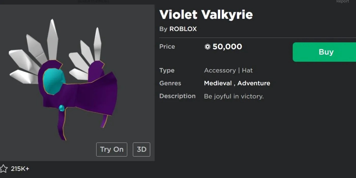 What Is The Most Expensive Item In Roblox 2026 Roblox Violet Valkyrie 