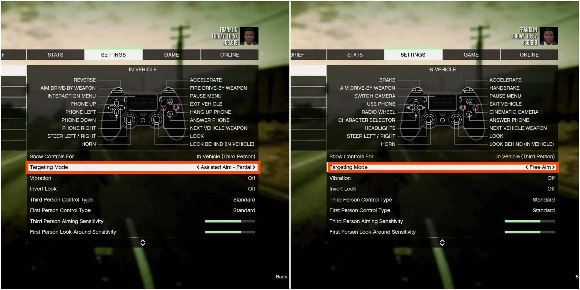 Gta Online Aim Down Sights At Christopher Lewis Blog GTA V Targeting Settings On And Off 