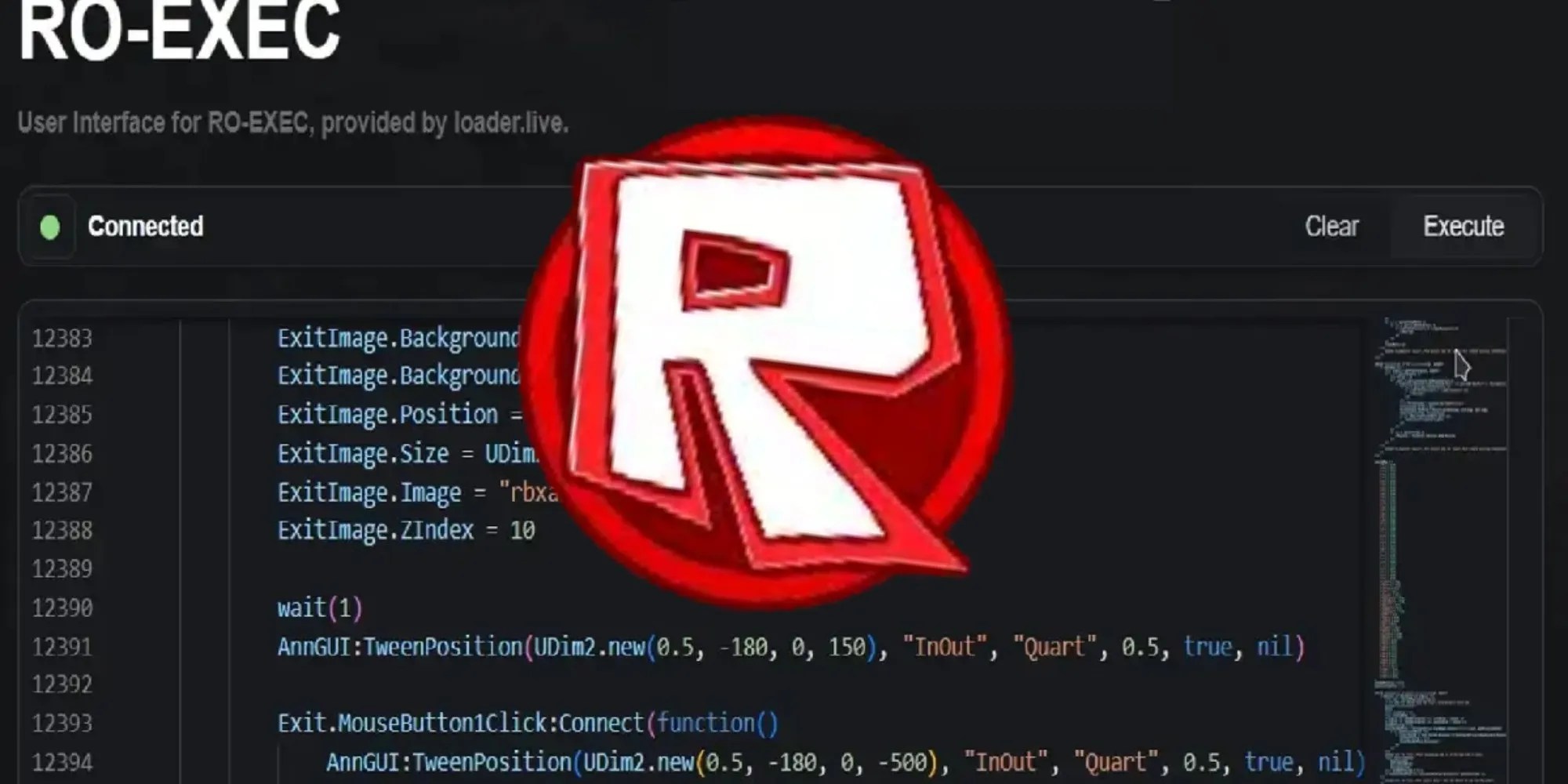 The Best Script Executors For Roblox Ro Exec Logo And Background 