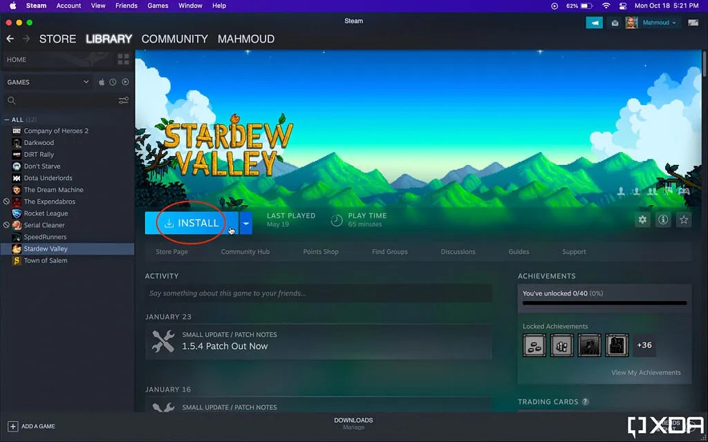 How To Download And Install Steam Games On An Apple Mac Using Steam On MacOS 12 1024x640 