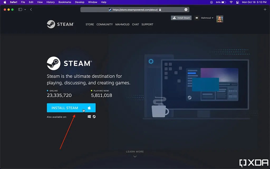 How To Download And Install Steam Games On A Mac Using Steam On MacOS 2 1024x640 