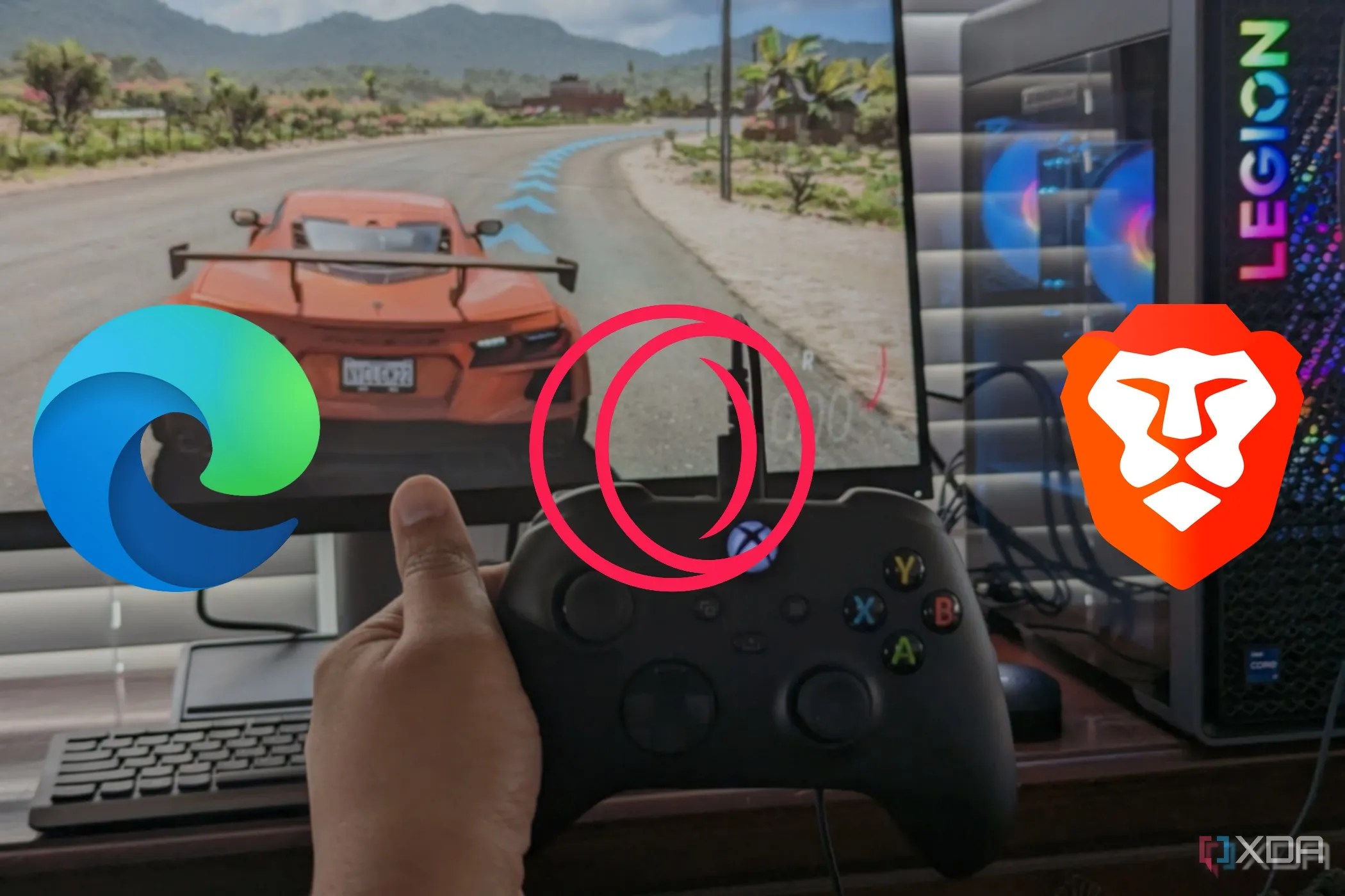 Opera Gx Xda - Artistic Mountain Art - Desktop