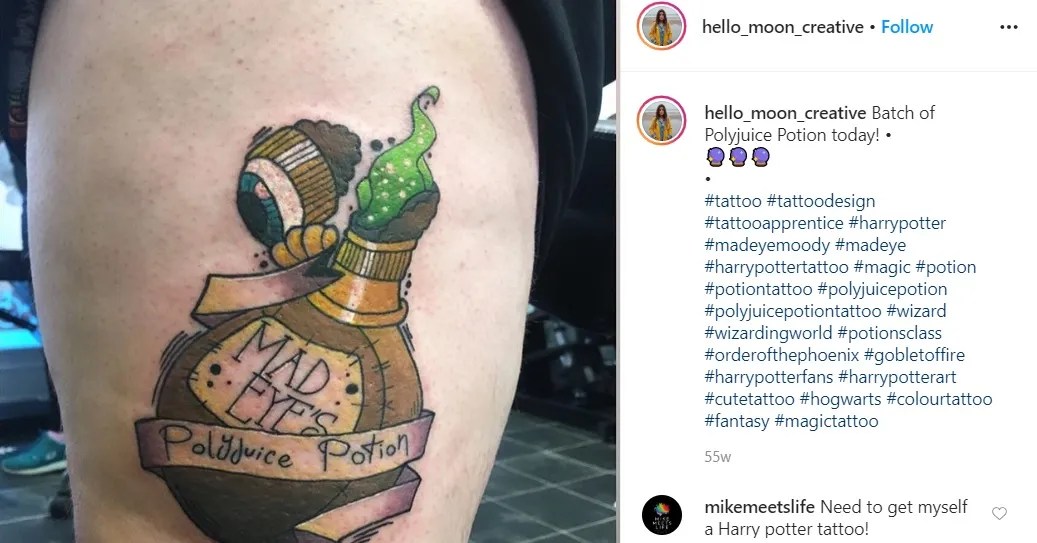 Harry Potter: 10 Potion Tattoos Any Devoted Fan Will Appreciate 387_x_740_jpg