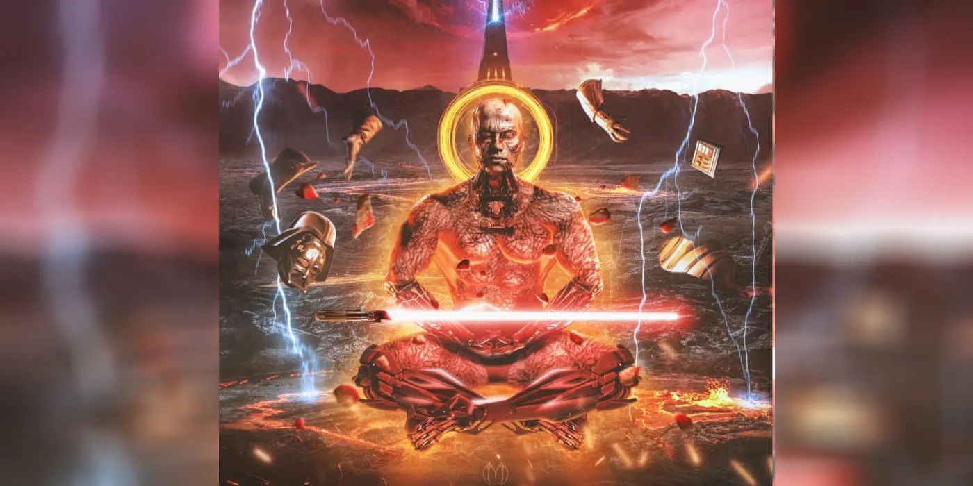 Now that lucasfilm is officially finished with its first disney+ series of 2022 in the book&nbsp;. Obi Wan Show Fan Poster Shows Darth Vader Using The Force To Fix Armor