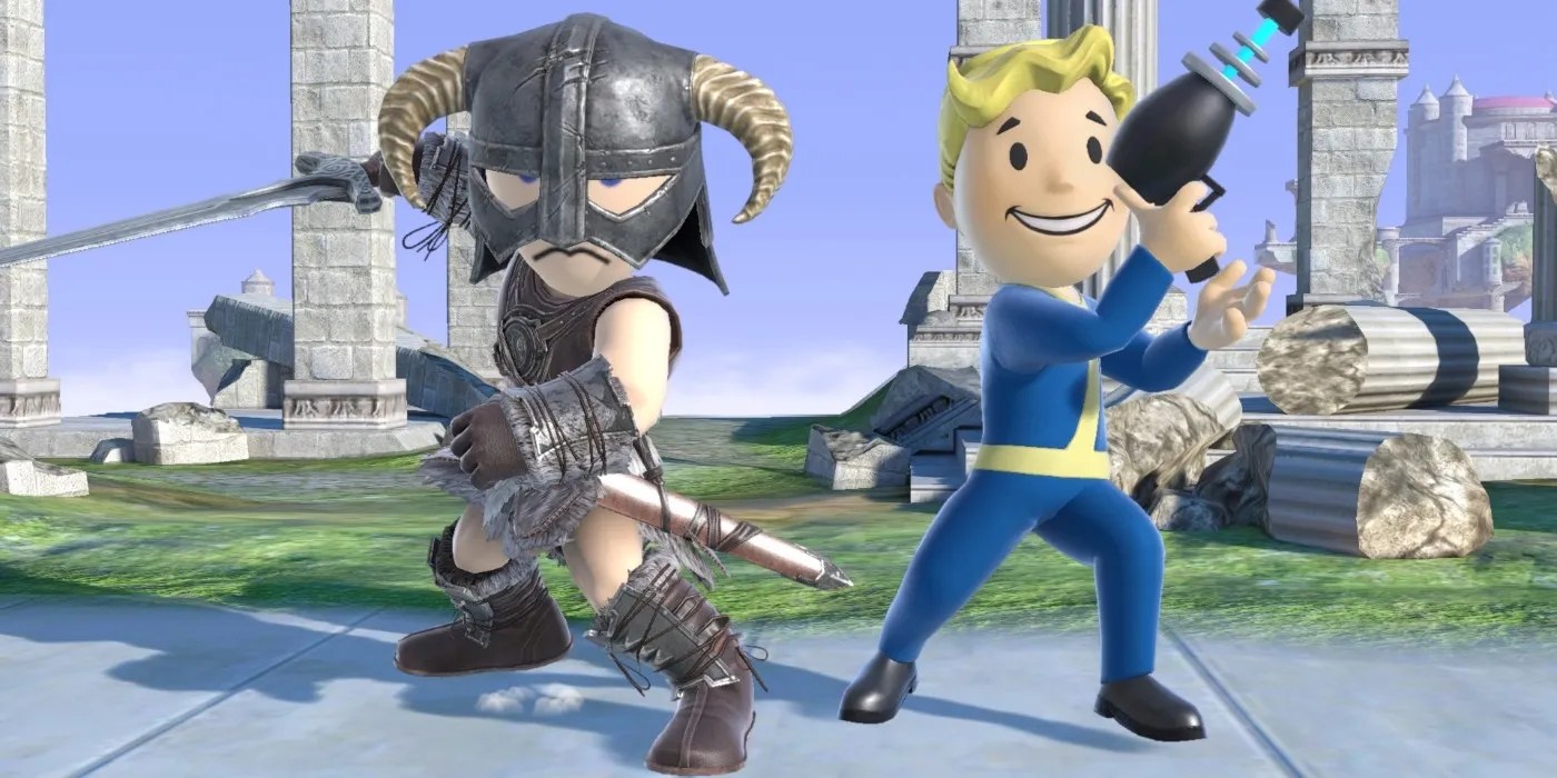 pic Super Smash Bros Ultimate Vault Boy bethesda thanks smash bros director for skyrim fallout inclusion