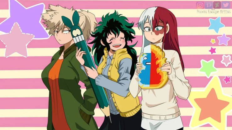 images Mha Drawings Cute my hero academia genderbend fan art